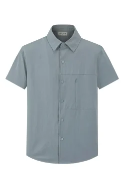 Ensemble uni chemise manches courtes short