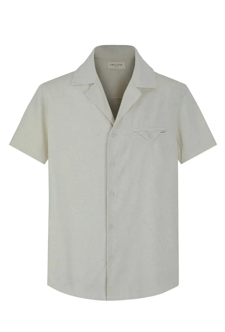 Ensemble uni chemise manches courtes short