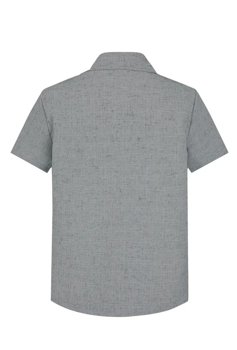 Ensemble uni chemise manches courtes short