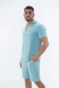 Ensemble uni chemise short