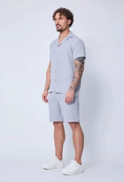 Ensemble uni chemise short