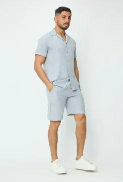 Ensemble uni chemise short