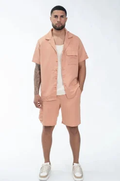 Ensemble uni détente chemise short