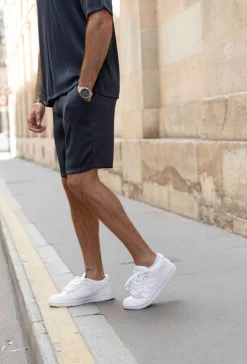 Ensemble uni plissé tshirt & short