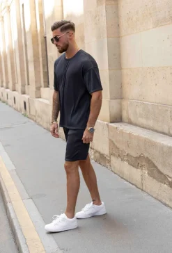 Ensemble uni plissé tshirt & short
