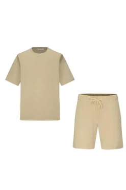 Ensemble uni plissé tshirt & short