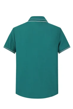 Ensemble uni polo manches courtes pantalon