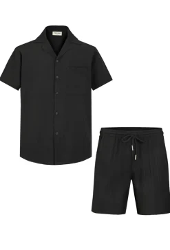 Ensemble uni short chemise