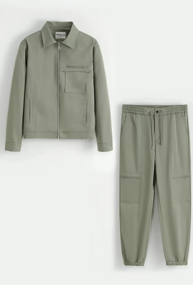 Ensemble uni veste cargo