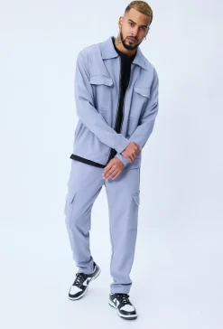 Ensemble uni veste pantalon cargo