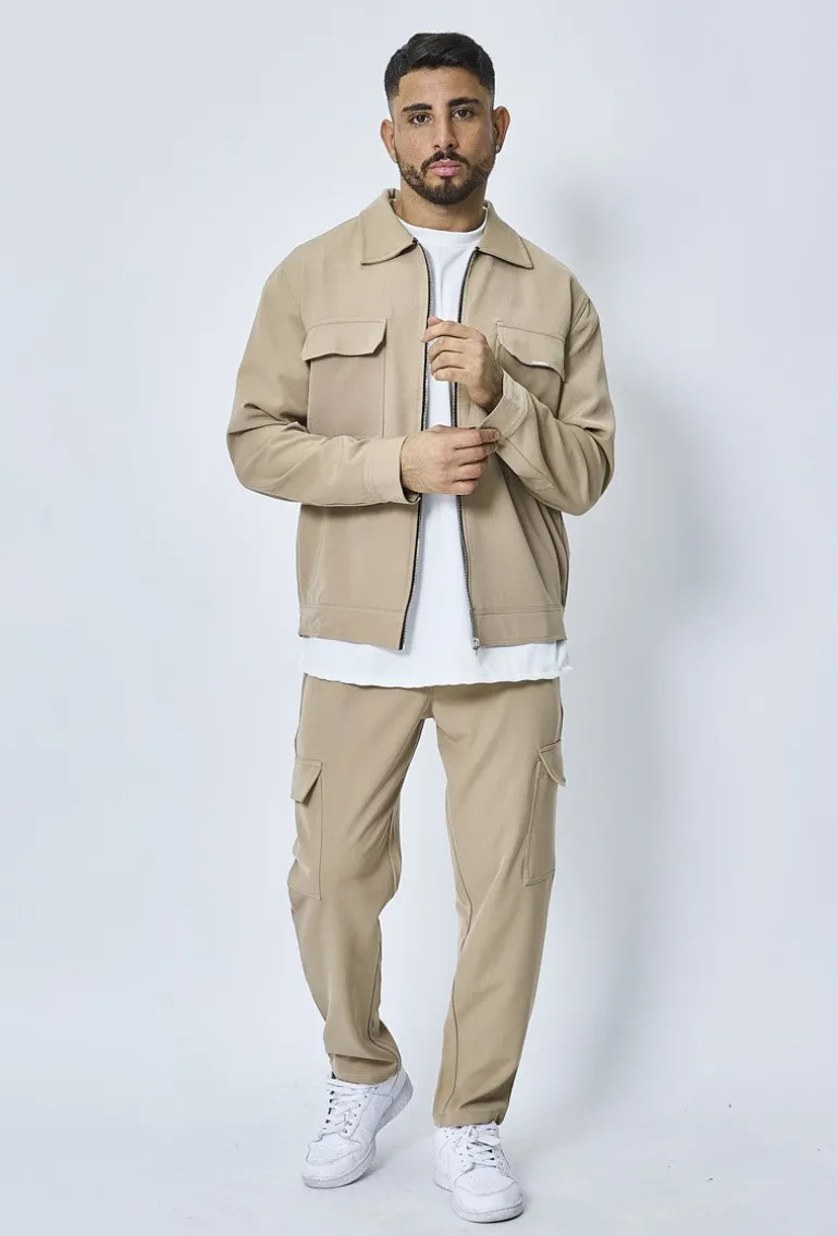 Ensemble uni veste pantalon cargo