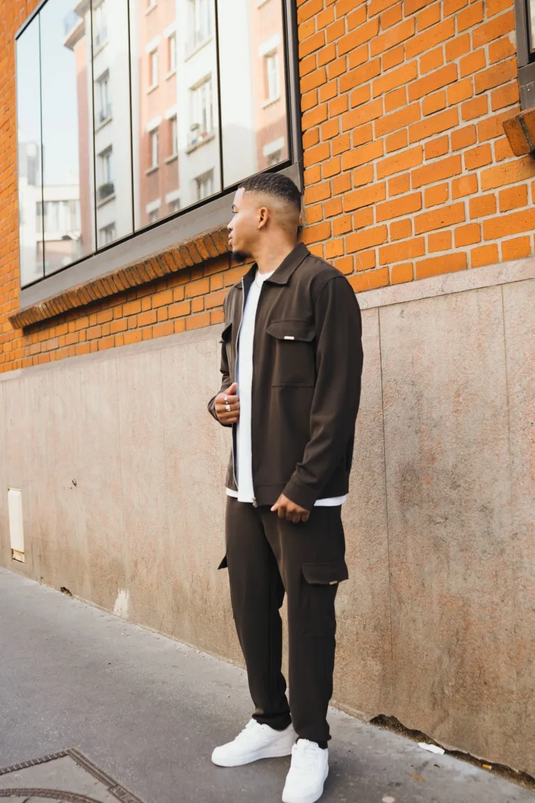 Ensemble uni veste pantalon cargo