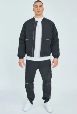 Ensemble utility bombers et cargo zippé