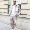 Ensemble utillity veste pantalon cargo
