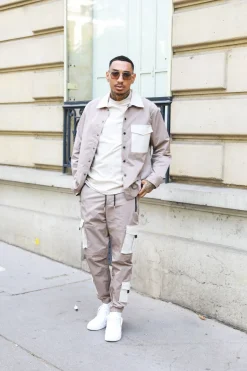 Ensemble utillity veste pantalon cargo