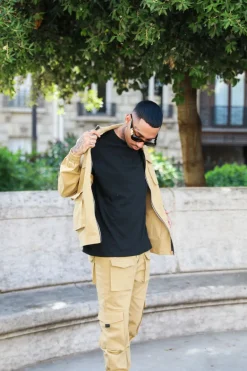 Ensemble utillity veste pantalon cargo