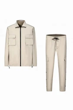 Ensemble utillity veste pantalon cargo