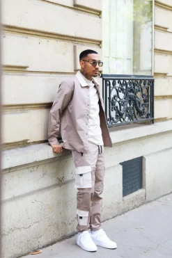 Ensemble utillity veste pantalon cargo