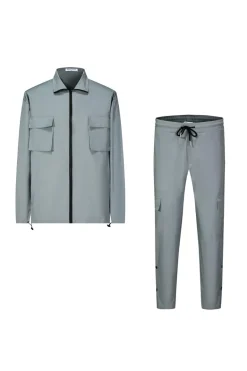 Ensemble utillity veste pantalon cargo