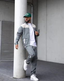 Ensemble veste bomber pantalon cargo