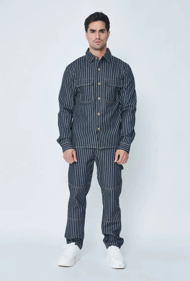 Ensemble veste et pantalon à rayures