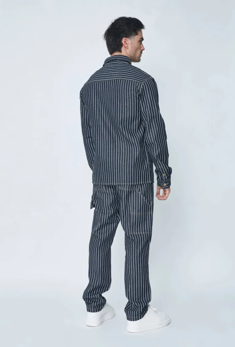 Ensemble veste et pantalon à rayures