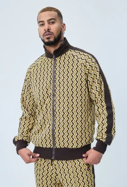 Ensemble veste et pantalon à imprimé graphique