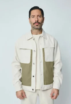 Ensemble veste et pantalon bi couleur