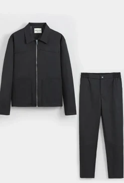 Ensemble veste et pantalon uni