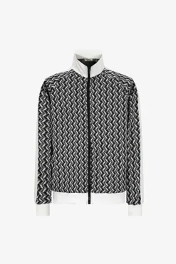 Ensemble veste et pantalon à imprimé graphique