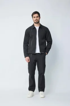 Ensemble veste et pantalon à poche uni