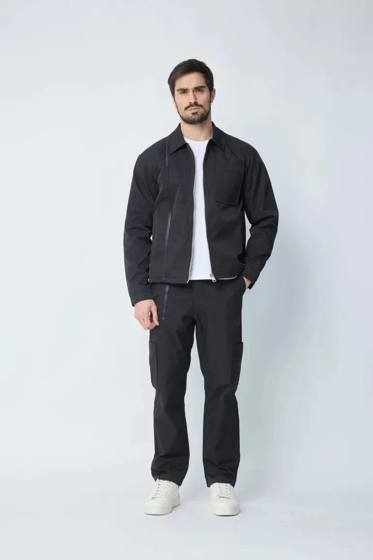 Ensemble veste et pantalon à poche uni