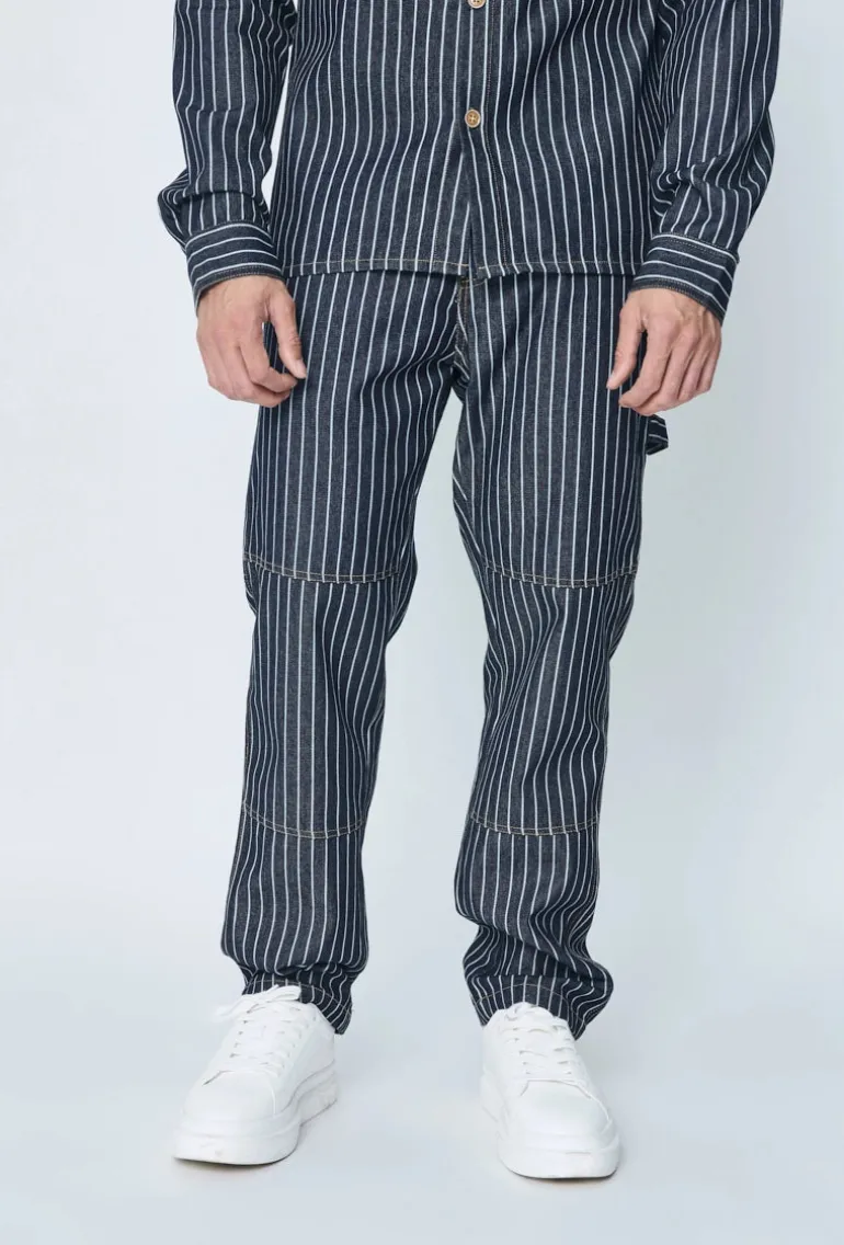 Ensemble veste et pantalon à rayures