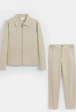 Ensemble veste et pantalon uni