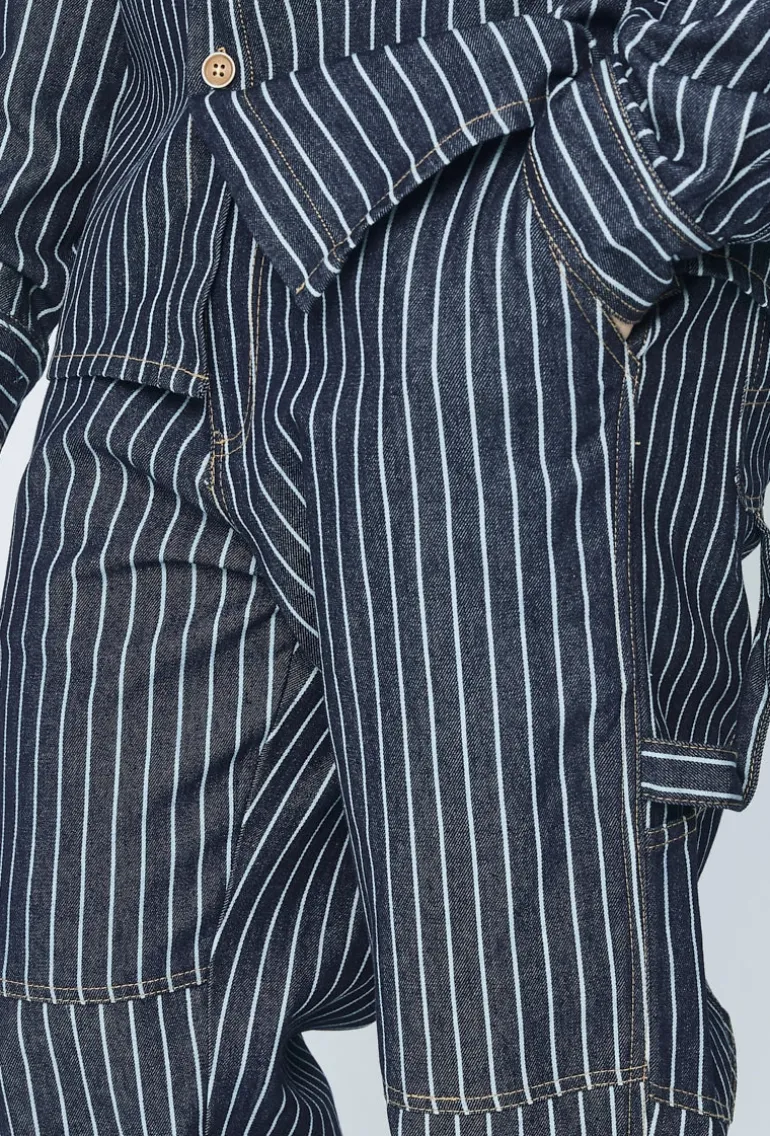 Ensemble veste et pantalon à rayures