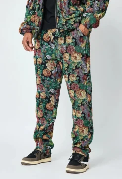 Ensemble veste et pantalon fleurie