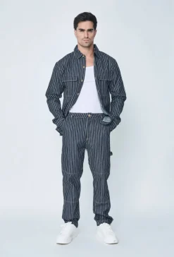 Ensemble veste et pantalon à rayures