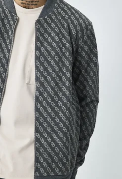 Ensemble veste et pantalon à imprimé chaine graphique