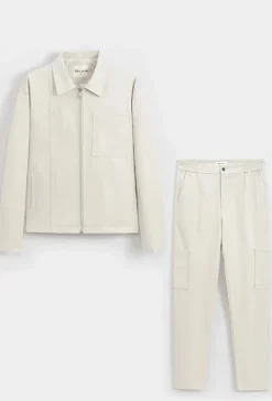 Ensemble veste et pantalon à poche uni