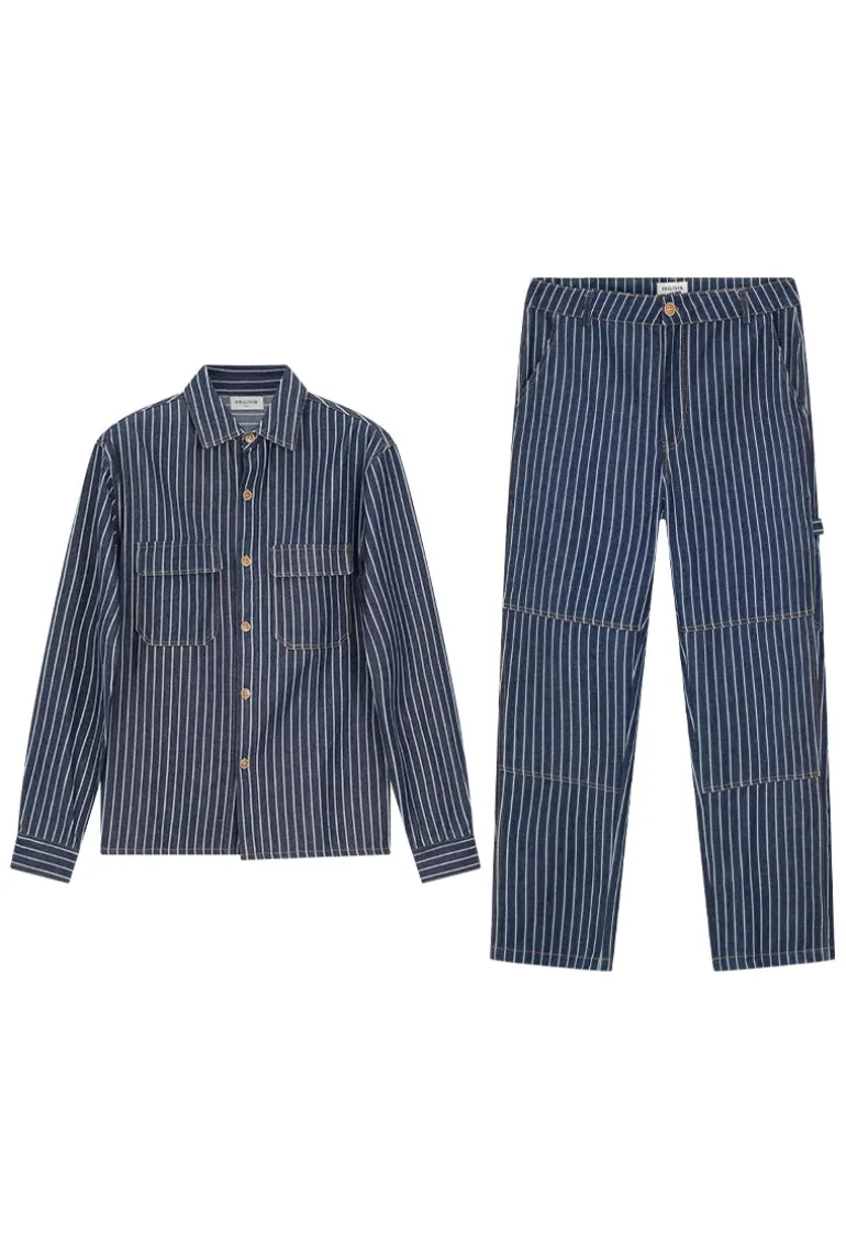 Ensemble veste et pantalon à rayures