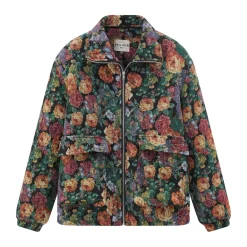 Ensemble veste et pantalon fleurie