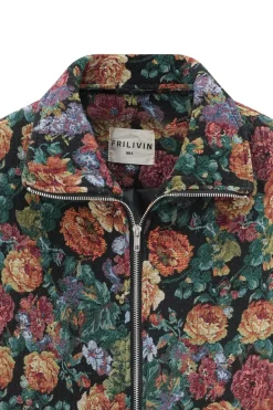 Ensemble veste et pantalon fleurie