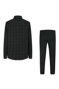 Ensemble veste pantalon effet froissé