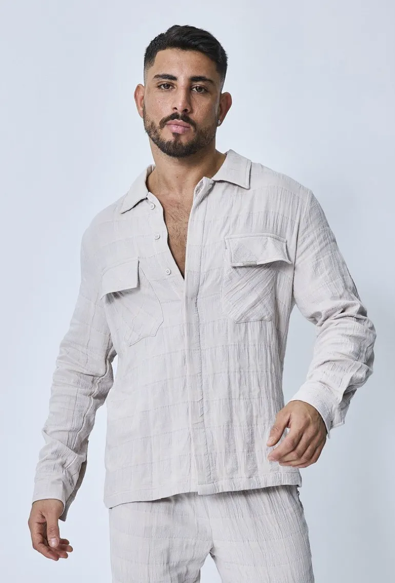 Ensemble veste pantalon effet froissé