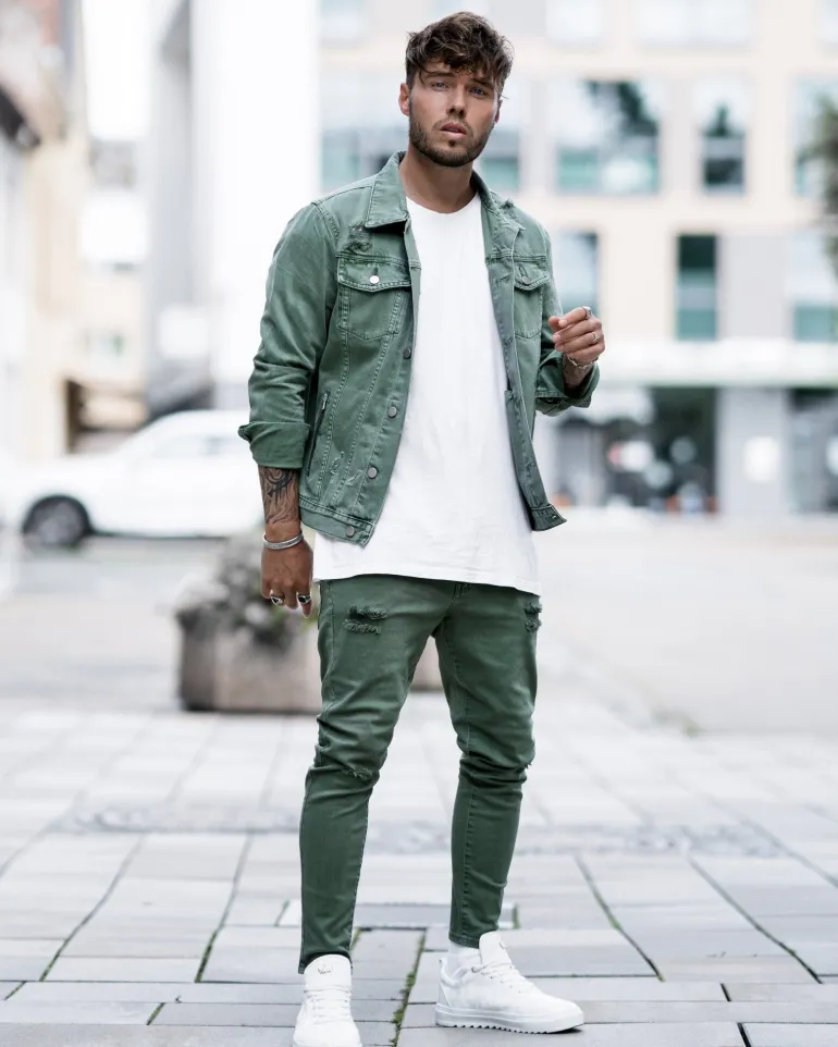 Ensemble veste pantalon en jean