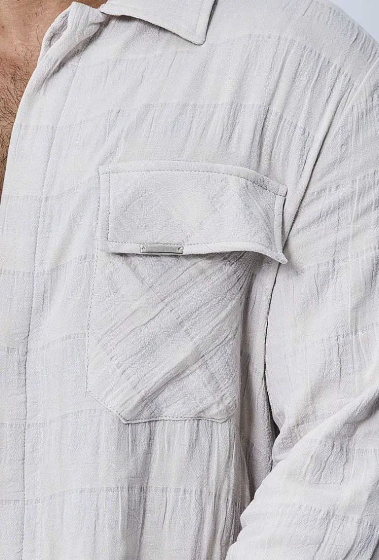 Ensemble veste pantalon effet froissé