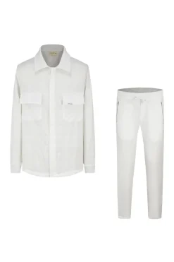 Ensemble veste pantalon effet froissé
