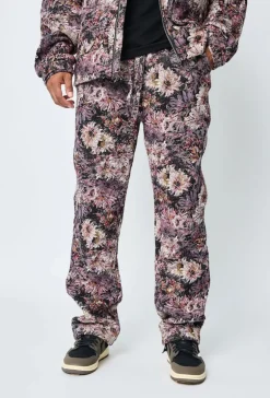 Ensemble veste pantalon fleurie