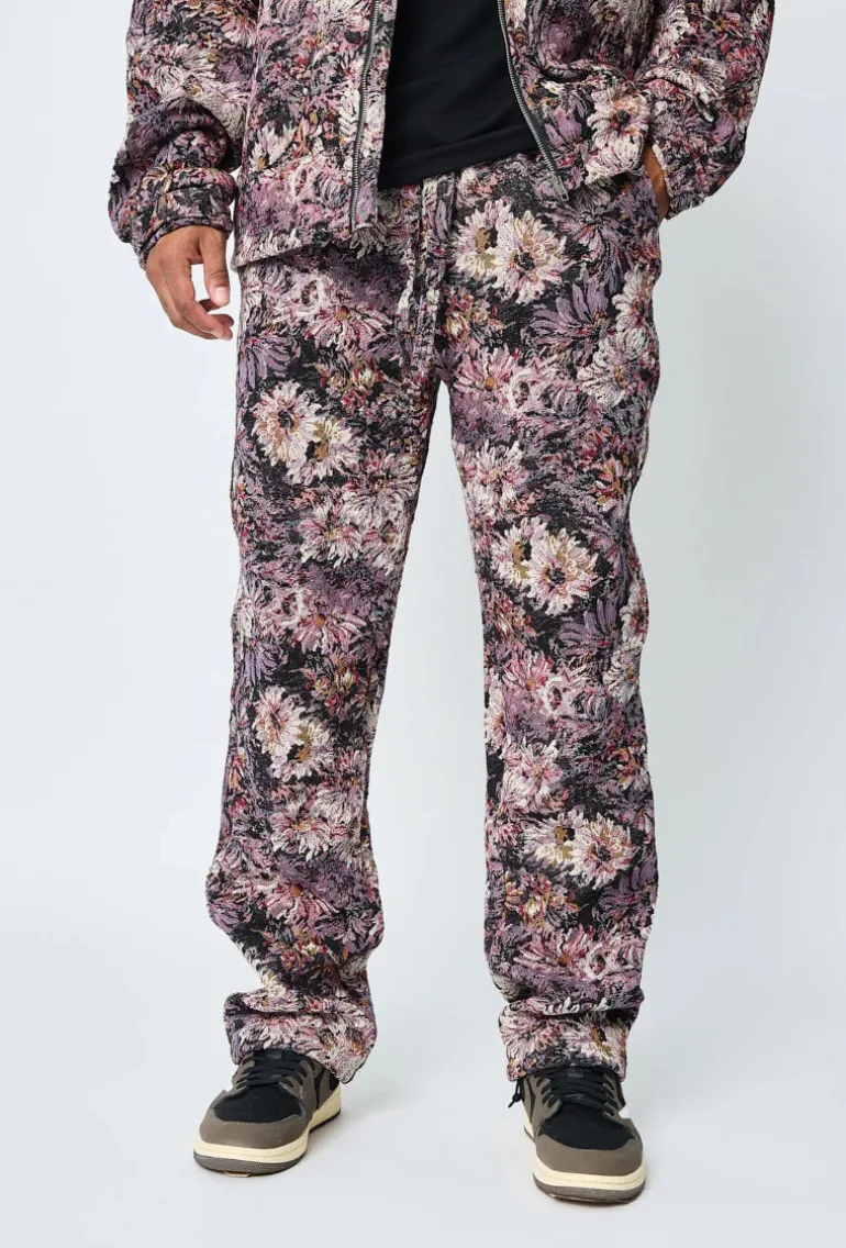Ensemble veste pantalon fleurie