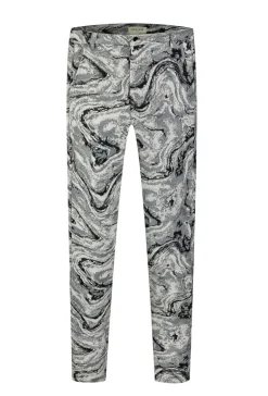 Ensemble veste pantalon oversized à motifs abstraits. veste sans capuc